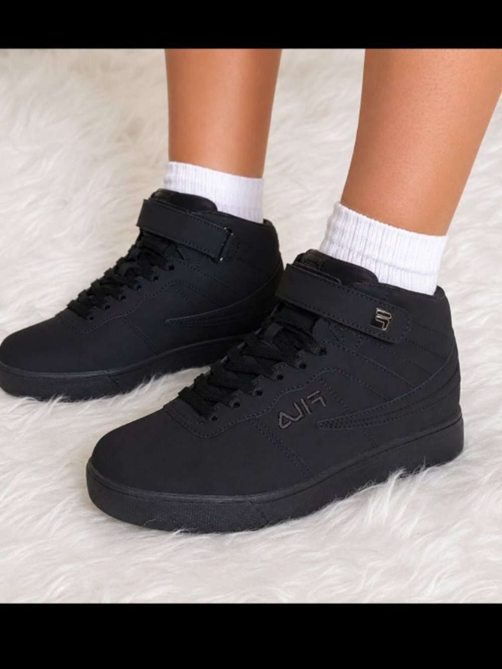 New 8.5 Men's Fila Suede Leather Mid High Top Casual Athletic Shoes Sneakers
